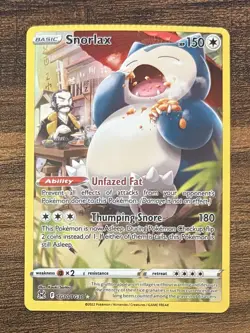 Pokemon TCG Snorlax TG10/TG30 Ultra Rare CRIMP ERROR - Image 1