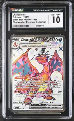 Charizard ex 056 Sv: Scarlet & Violet Promo Cards Holo CGC 10 - Pokemon 2023 - Image 1
