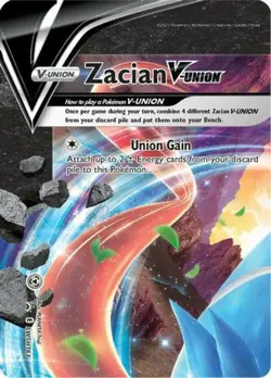 NM-Mint, English - 1 x Pokemon Zacian V-UNION - SWSH163 - Promo Sword and Shield - Image 1