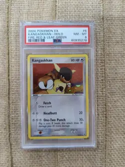 PSA 8 Graded 2004 Pokemon EX Kangaskhan - Holo Fire Red & Leaf Green #6 - Image 1