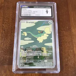 2024 POKEMON TEF EN-TEMPORAL FORCES ILLUSTRATION RARE #184 DRAMPA CGC 9 - Image 1