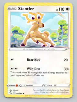 Stantler 208/264 Uncommon Fusion Strike Pokemon - Image 1