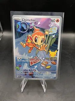 Pokemon First Partner Illustration Rare Chimchar 30th Anniversary-NM - Image 1