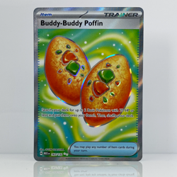 Buddy-Buddy Poffin 167/132 Mega Evolution Holo Ultra Rare Full Art Pokemon TCG - Image 1