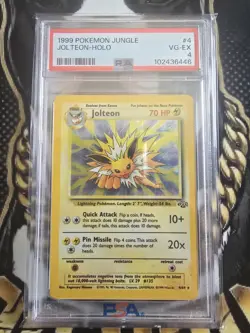 POKEMON JOLTEON 1999 JUNGLE 1ST EDITION #4 HOLO PSA 4 - Image 1