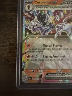 Brand New 2025 Pokemon Play! Prize Pack Series 7 #36/191 - CERULEDGE EX NM Holo - Image 5