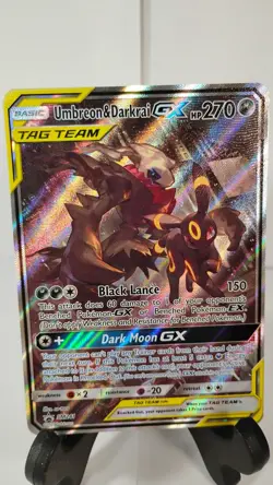 Pokemon Umbreon & Darkrai GX Tag Team SM241 Holo NM - Image 1