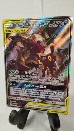 Pokemon Umbreon & Darkrai GX Tag Team SM241 Holo NM - Image 2