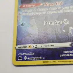 Pokemon Manaphy GG06/GG70 Crown Zenith: Galarian Gallery Ultra Rare Holo 70 HP - Image 3