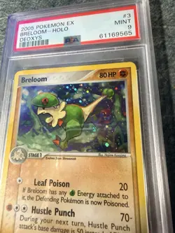 2005 Pokemon EX Deoxys Breloom Holo #3 PSA 9 Mint - Image 3