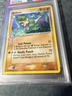 2005 Pokemon EX Deoxys Breloom Holo #3 PSA 9 Mint - Image 4