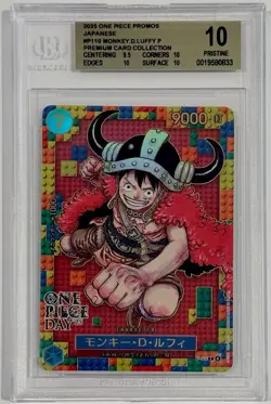2025 One Piece Monkey D. Luffy #P-110 One Piece Day Promo BGS 10 Pristine - Image 1
