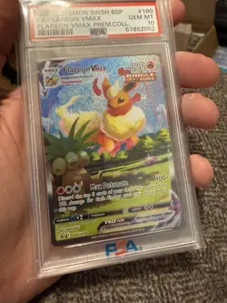 Pokemon TCG Flareon VMAX SWSH180 Sword & Shield Promo Card Holo PSA 10 - Image 3
