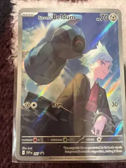 Pokemon TCG Steven's Beldum SVP207 Scarlet & Violet Promo Card - Image 1