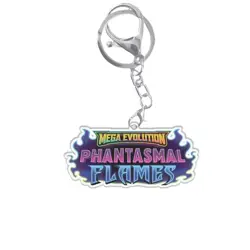 POKEMON TCG CARD GAME Mini Acrylic Keychain Mega Evolution Phantasmal Flames L28 - Image 2