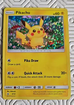 Pikachu #4/12 Confetti Holo McDonald's Promo 2018 Pokemon TCG Card - Image 1
