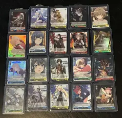 Weiss Schwarz LOT 20 cards ALL SR and ALL IN TOP LOADERS - Image 1
