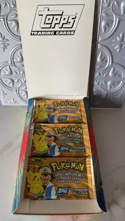 Pokemon Topps Trading Cards TV Animation Edition Sealed Pack 8 pkgs with box - Image 3