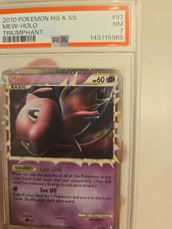 Psa Graded Holo Triumphant Mew Prime Pokemon Card 97/102 - Image 4
