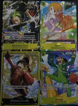 1 Leader And 3 Alt Art One Piece Cards - Image 1