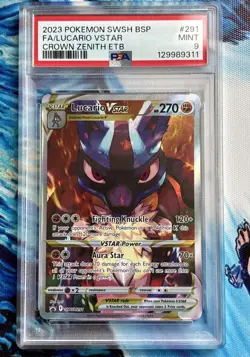 PSA 9 Lucario VSTAR SWSH291 SWSH: Sword & Shield Promo Cards Holo - Image 1