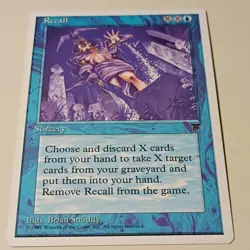 Magic: The Gathering Vintage Ice Age Blue Lot - Recall, Mystic Remora, 12 Cards - Image 3