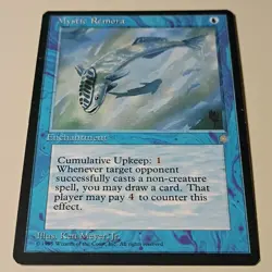 Magic: The Gathering Vintage Ice Age Blue Lot - Recall, Mystic Remora, 12 Cards - Image 4