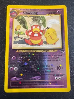 Slowking 14/18 Southern Islands 🌀 Reverse Holo Pokemon Card NM-/LP+ with swirl - Image 1