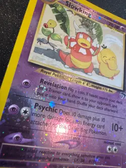 Slowking 14/18 Southern Islands 🌀 Reverse Holo Pokemon Card NM-/LP+ with swirl - Image 2