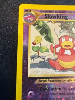 Slowking 14/18 Southern Islands 🌀 Reverse Holo Pokemon Card NM-/LP+ with swirl - Image 3