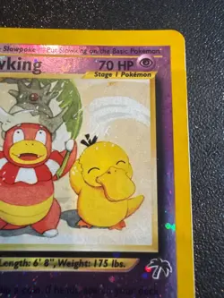 Slowking 14/18 Southern Islands 🌀 Reverse Holo Pokemon Card NM-/LP+ with swirl - Image 4