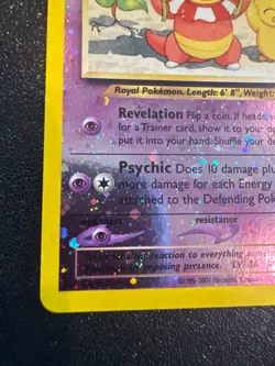 Slowking 14/18 Southern Islands 🌀 Reverse Holo Pokemon Card NM-/LP+ with swirl - Image 5