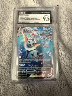 Vaporeon VMAX SWSH182 SWSH: Sword & Shield Promo Cards Holo CGC 9.5 - Image 1