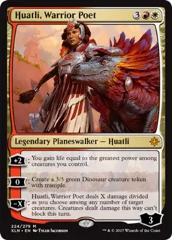 1x Huatli, Warrior Poet MTG Ixalan NM Magic Regular - Image 1
