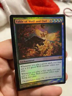 MTG Magic the Gathering FOIL Fable of Wolf and Owl Eventide NM - Image 3