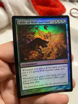 MTG Magic the Gathering FOIL Fable of Wolf and Owl Eventide NM - Image 4