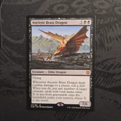 Ancient Brass Dragon MTG Commander Battle Baldurs Gate Magic The Gathering nm - Image 1