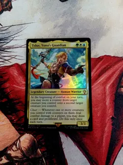 MTG FOIL Tidus, Yuna's Guardian Commander FINAL FANTASY NM ENGLISH - Image 1