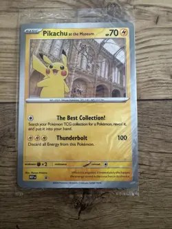 Pokemon x Natural History Museum Promo - Pikachu At The Museum JUMBO card - Image 1