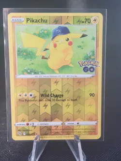 Pokemon GO Pikachu 028/078 REVERSE HOLO NM - Image 1