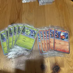 6x Pokemon Horizons Promo Cards Fuecoco and Sprigatito (SEALED) - Image 1