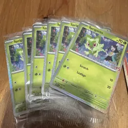 6x Pokemon Horizons Promo Cards Fuecoco and Sprigatito (SEALED) - Image 2