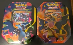 Pokemon TCG Mega Evolution Charizard ex X + Y Tins-SET OF 2 - Image 1