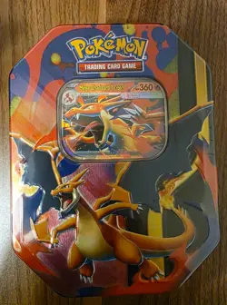 Pokemon TCG Mega Evolution Charizard ex X + Y Tins-SET OF 2 - Image 2