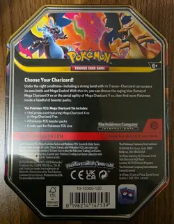 Pokemon TCG Mega Evolution Charizard ex X + Y Tins-SET OF 2 - Image 3