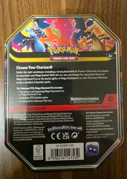 Pokemon TCG Mega Evolution Charizard ex X + Y Tins-SET OF 2 - Image 5
