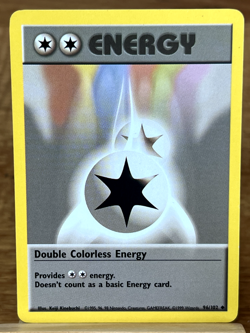 Pokemon TCG Energy Double Colourless 96/102 Base Set Uncommon - Image 1