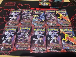 Pokemon TCG Destined Rivals Sleeved Booster Pack Lot of 10 New/Sealed - Image 1