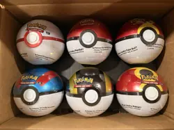Pokemon TCG Pokeball Tin Lot of 6 - 18 Booster Packs Factory Sealed - Image 2