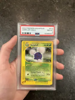 2003 Pokemon Aquapolis #H13 Jumpluff-Holo PSA 8 SWIRL - Image 4